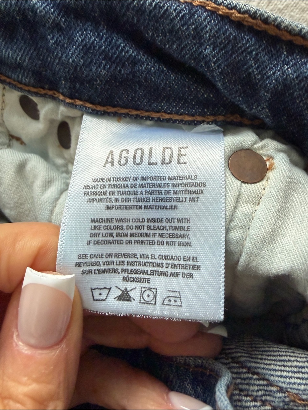AGOLDE
Harper Jeans Mid Rise Relaxed Straight Jeans size 24 - Picture 6 of 7